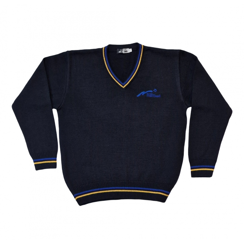 Jersey cuello pico lana