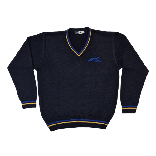 Jersey cuello pico lana